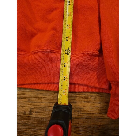 VTG 80s Jerzees Cat Halloween Orange Sweatshirt Adult XL Sweater Glitter Ghost - Picture 6 of 8